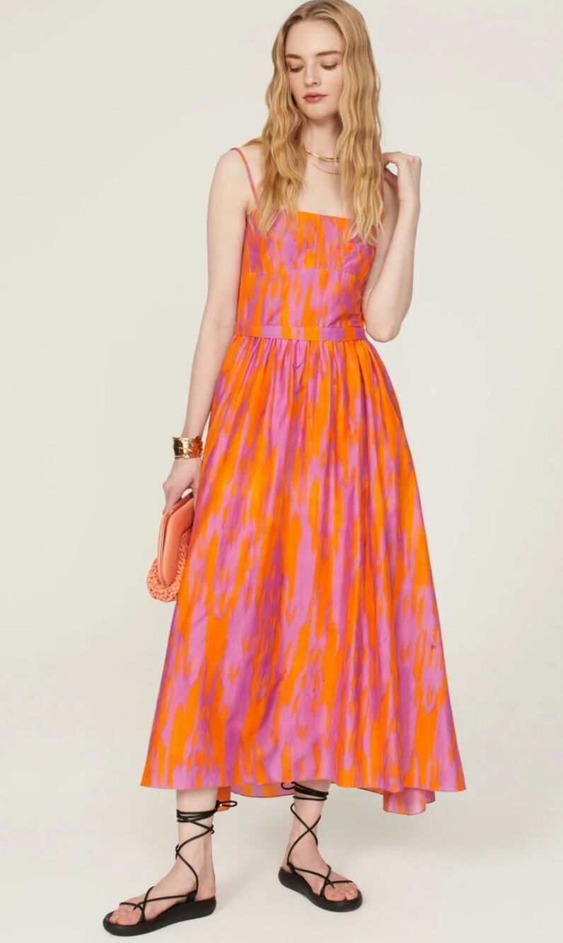 Maria Cher Targatal Midi Dress Women Size S